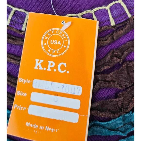 K.P.C. Women's Colorful Handmade in Nepal Bohemian Embroidered Dress Small - Picture 6 of 10